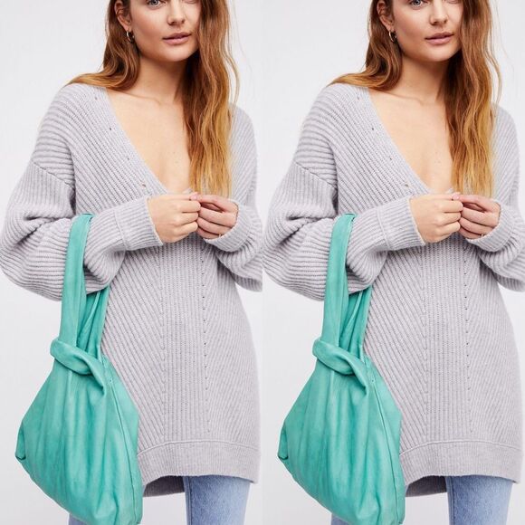 Free People Leather Grab Pouch